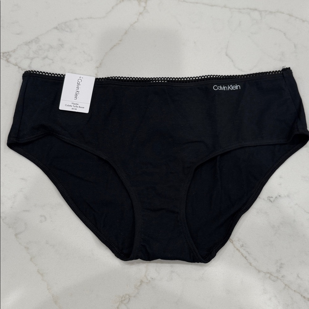 Calvin Klein Midnight Black Hipster Panties, M